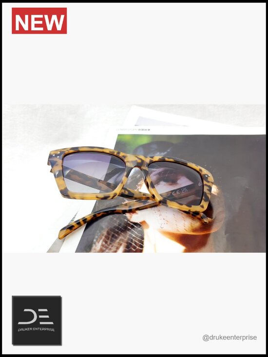 Oversized Square Cat Eye Polarized Sunglasses UV400 Protection
